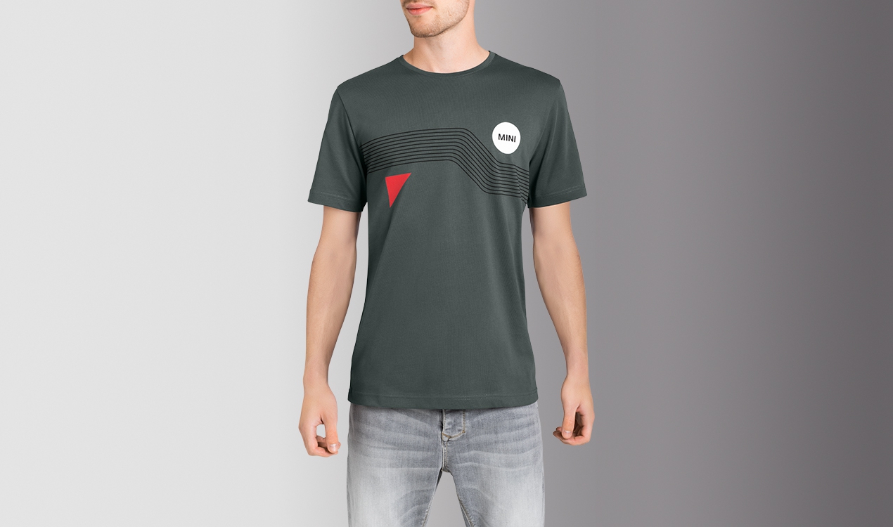 MINI Genuine Mens T Shirt Tee Top Wordmark Graphic Sage Multicolour 80145A21589 - Picture 14 of 60