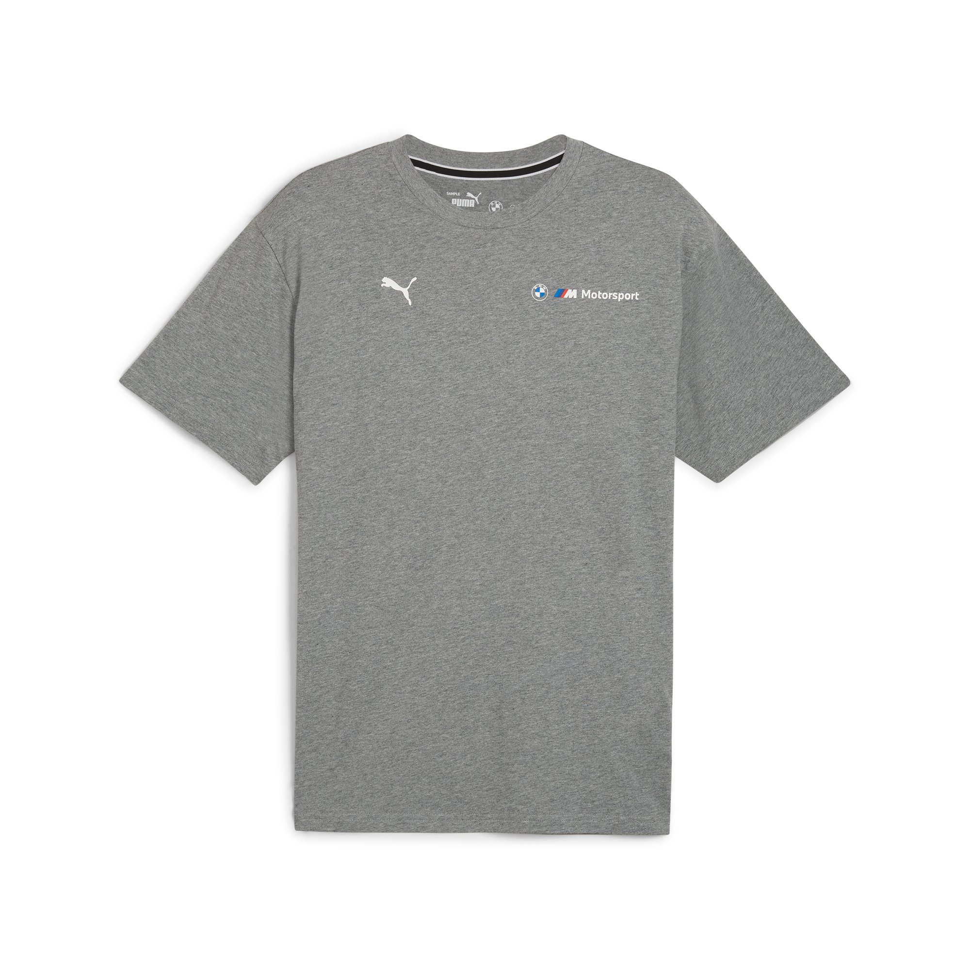 BMW Genuine M Motorsport Logo Mens T Shirt Grey Tee Top Short Sleeve Relaxed Fit