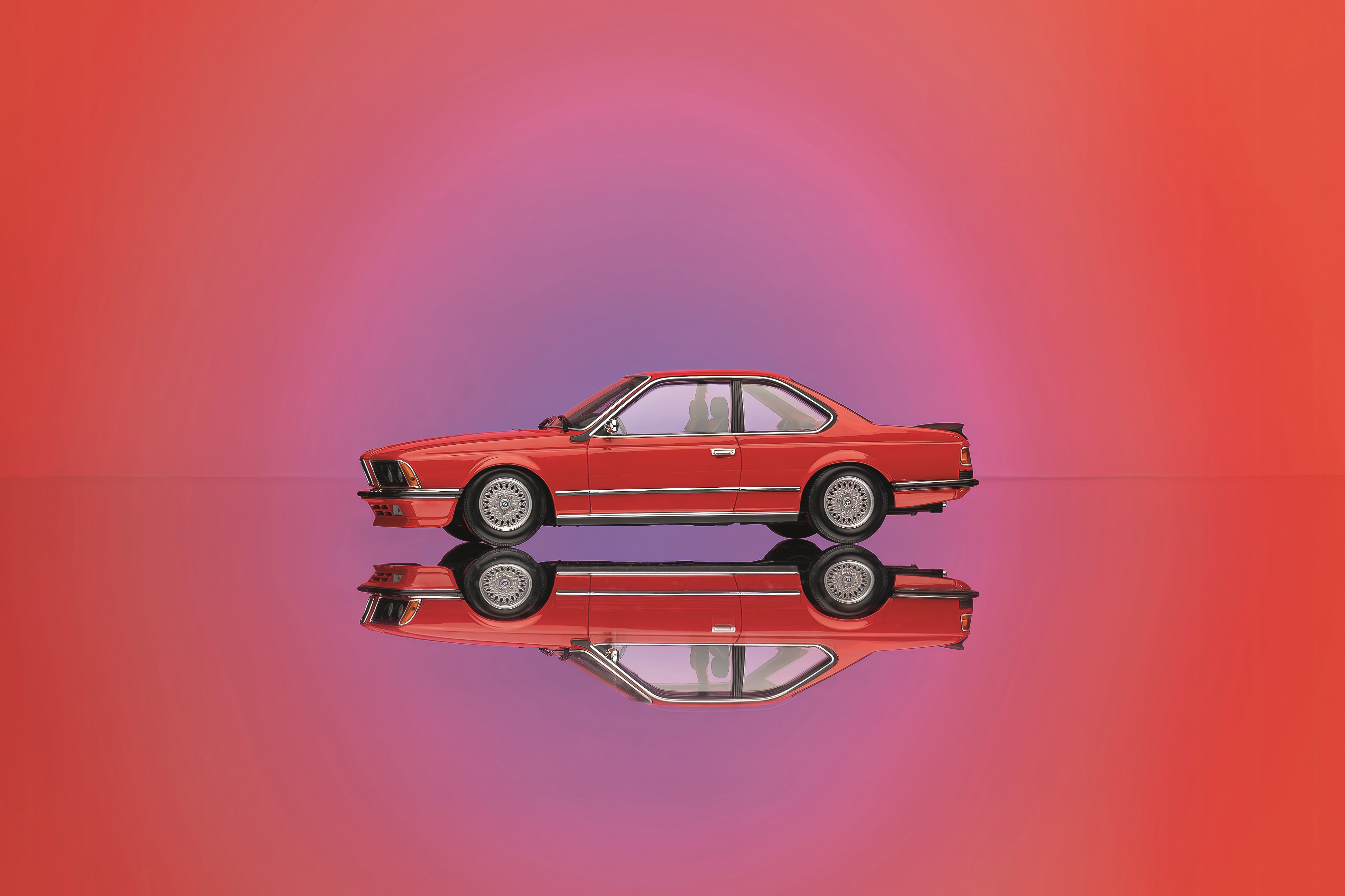 BMW Genuine Car Model Miniature 635 CSI 1:18 Scale Red Toy