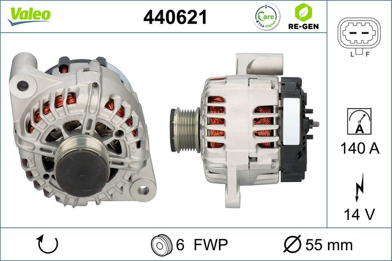 Valeo Exchange Alternator Fits Opel Astra Vauxhall Astra BV PSH 135.585.120.508