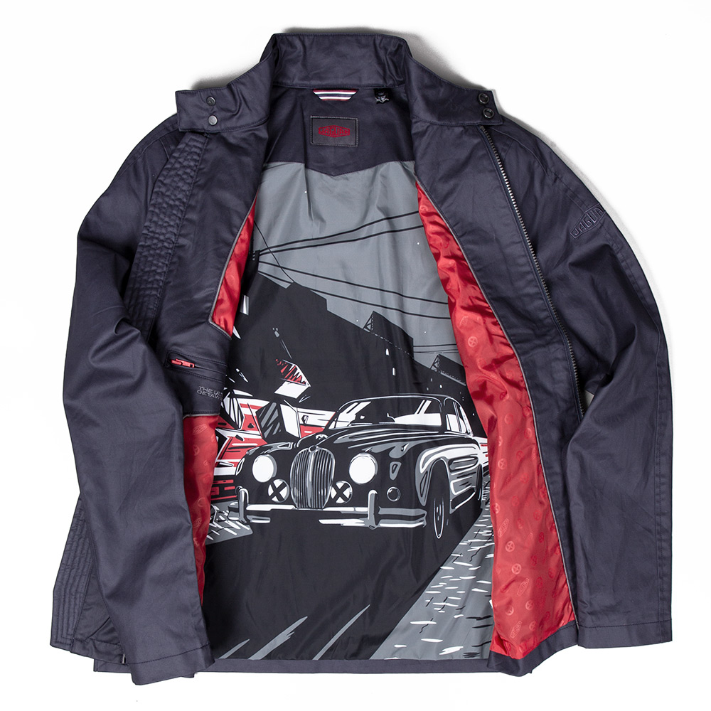 Jaguar Genuine Mens Heritage Zip Up Cotton Jacket Top Coat Outerwear - Picture 16 of 84