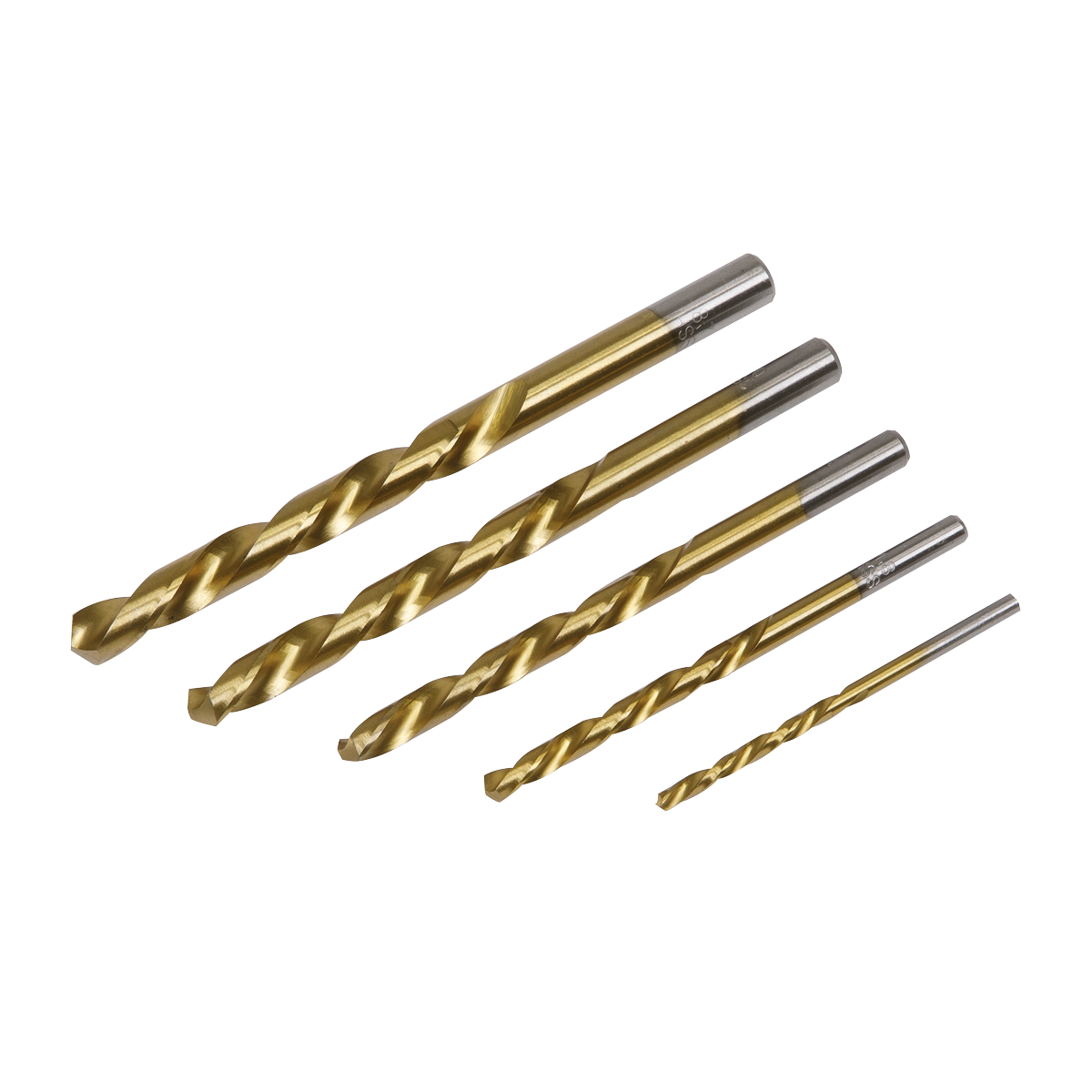 Sealey 5 Pcs Left Hand Spiral Drill Bit Set Screw Stud Extraction Steel AK8189 - Picture 3 of 10
