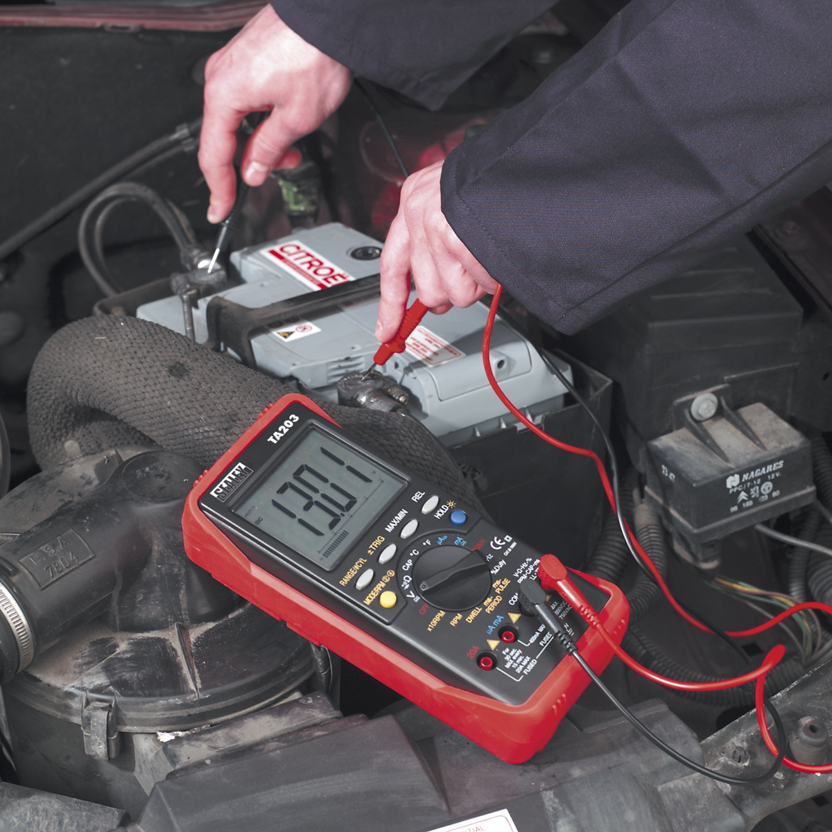 Sealey Automotive Digital Multimeter 15 Function Bar Graph