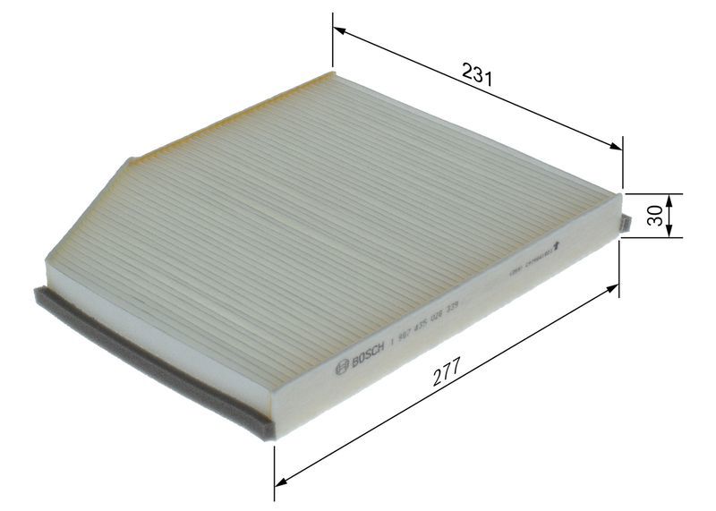Bosch S0041 Car Air Filter - Separates Particles From The Air Intake - View #8