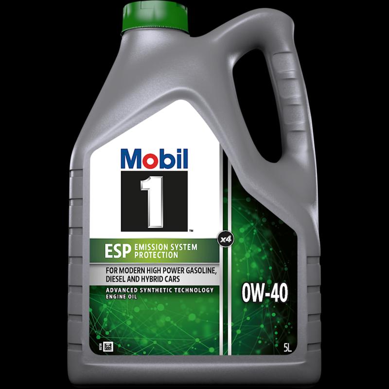 157814 Engine Oil 5L 5 Litre Mobil 1 ESP X4 0W-40 Canister