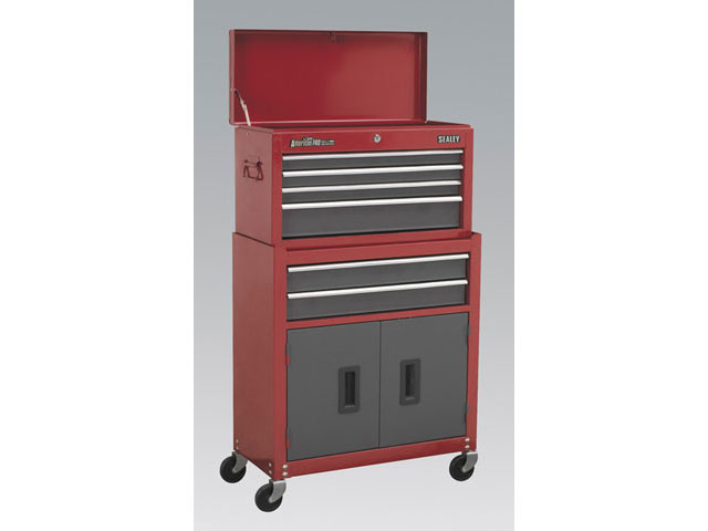 Sealey 6-Drawer Topchest & Rollcab Combination With Ball-Bearing Slides AP2200BB
